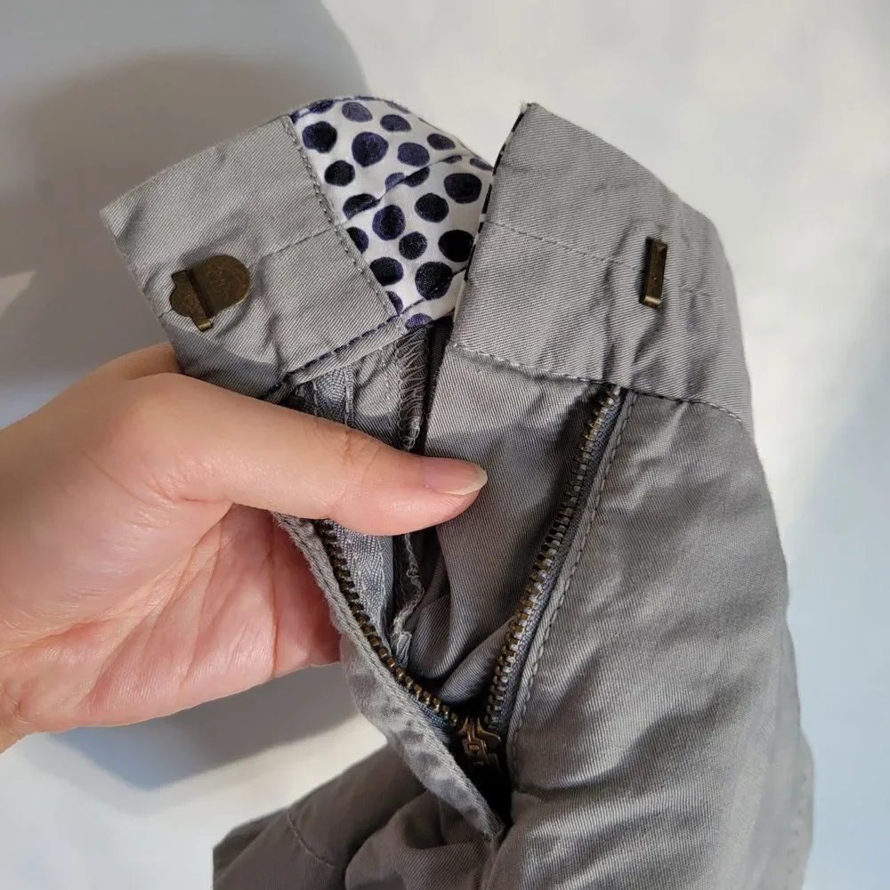 J. Crew Chino 100% Cotton Broken-In Gray Shorts